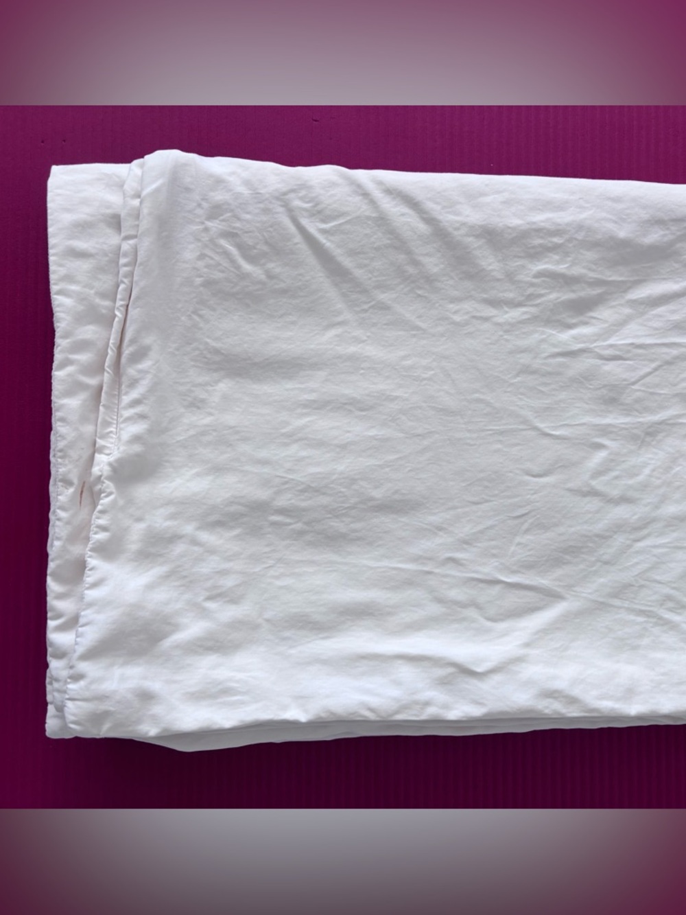 OAKE Solid Cotton Tencel 2-Pc. Duvet Cover Set, Twin Size in Ivory